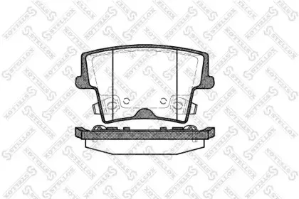 1138 008-SX STELLOX Комплект тормозных колодок, дисковый тормоз